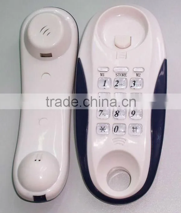 wired mini telephone set with led indicator
