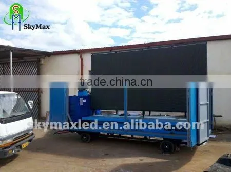 outdoor led advertising mobile display trailer