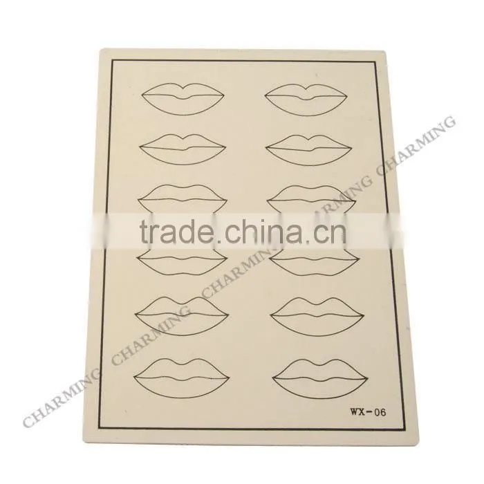 Professional rubber lip practice skin for tattoo begginer