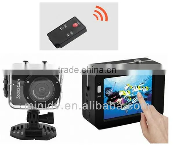 Full HD 1080P@30FPS Waterproof Action Camera DV240 With 2.4inch Touch Screen