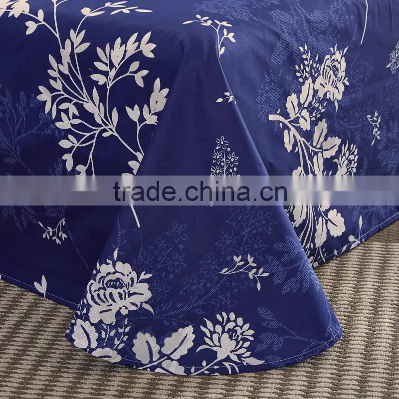 2015 new product cheap luxury 100%cotton sheet sets trees printed comforter set China textile