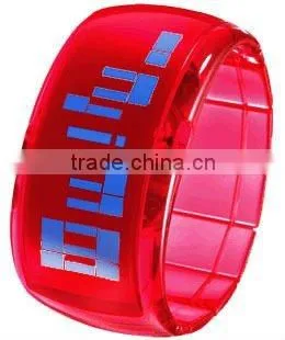 fashion plastic kids LED watch with colorful design