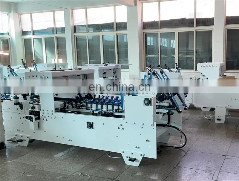 UFG800B Economic Middle medium speed Automatic straight line Paper Box Folder and Gluer