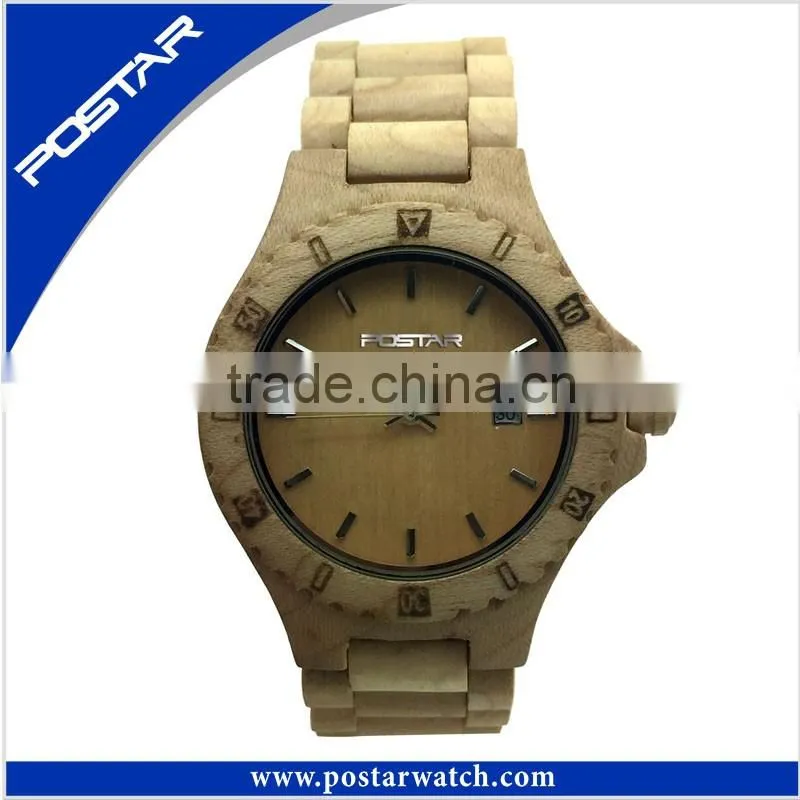 Handmade Wood Watch OEM Design Quartz Simple Watch