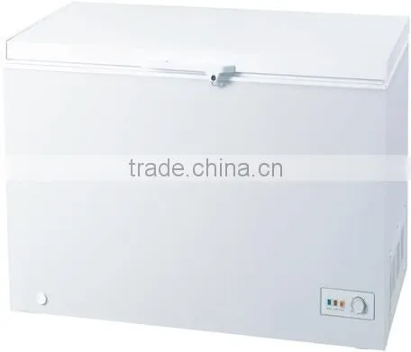 350L sliding glass door deep chest freezer with lock