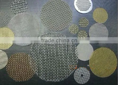 senke copper wire mesh filter disc ,phosphor bronze wire mesh filter disc-20years production for indstry
