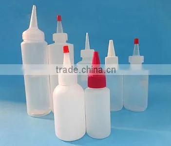 Hot! Long thin plastic PET bottle with aluminum cap for beverage/drink, clear PET juice bottle