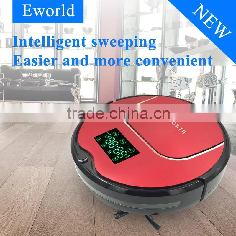 Eworld Auto Recharge Wireless Vacuum Cleaner,Robotic Vacuum 2016 with Water Tank with Big Mop
