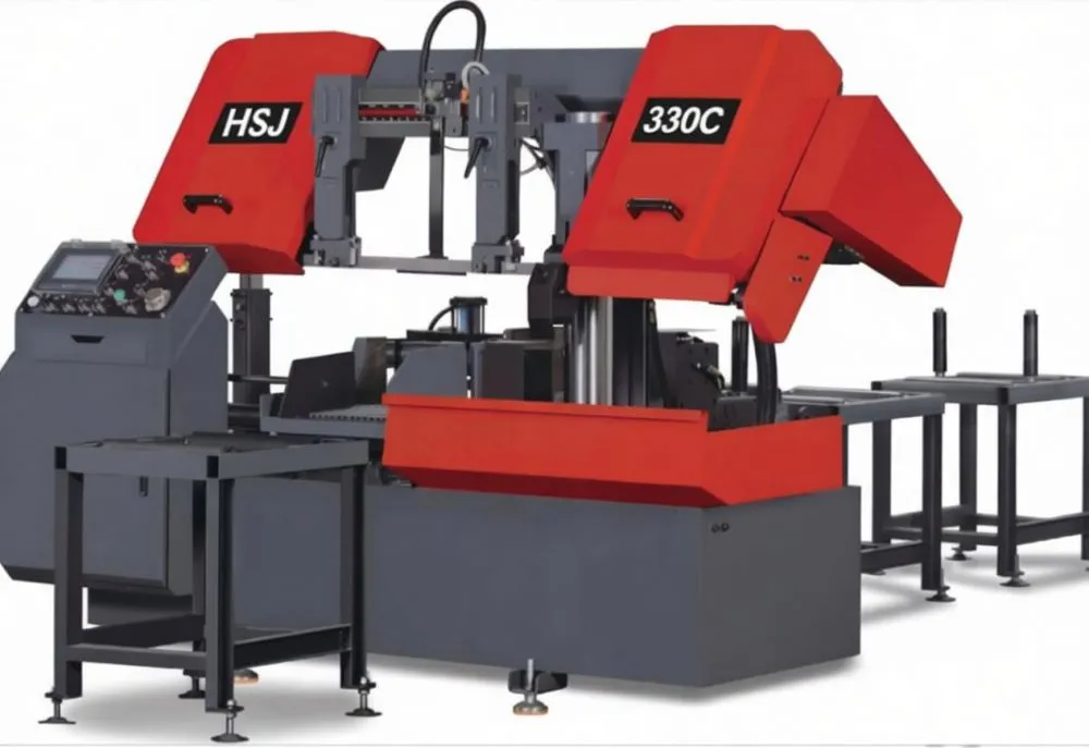 The Hongshengjie  330C automatic sawing machine helps reduce costs and improve efficiency