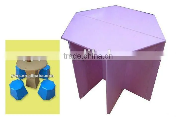 corrugated paper table furniture