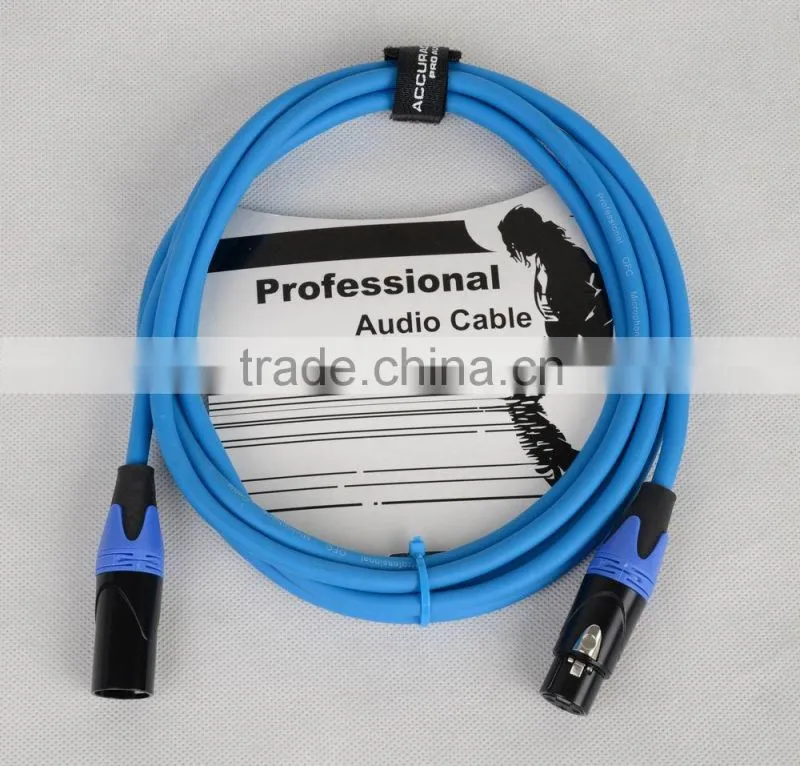 10ft low noise 6.0mm microphone cable with pvc shielded MC199B-3M