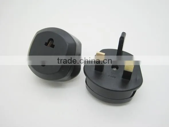EU 2 PIN TO UK 3 PIN TRAVEL ADAPTER PLUG ADAPTOR CONVERTER PLUG