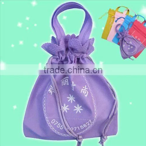hot sale handle mesh bags drawstring(JA-7008)