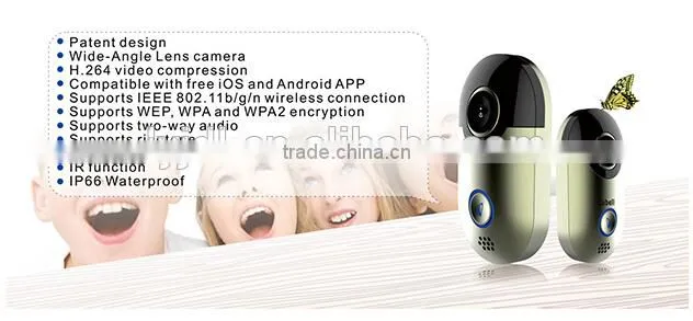 top selling video camera doorbell working with smartphone