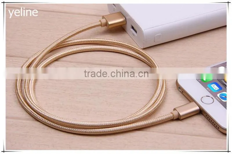 Dual sided differ OTG plug cotton weave cable for MOTO X/E/G