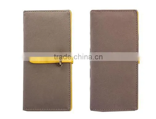 PU leather long women wallet