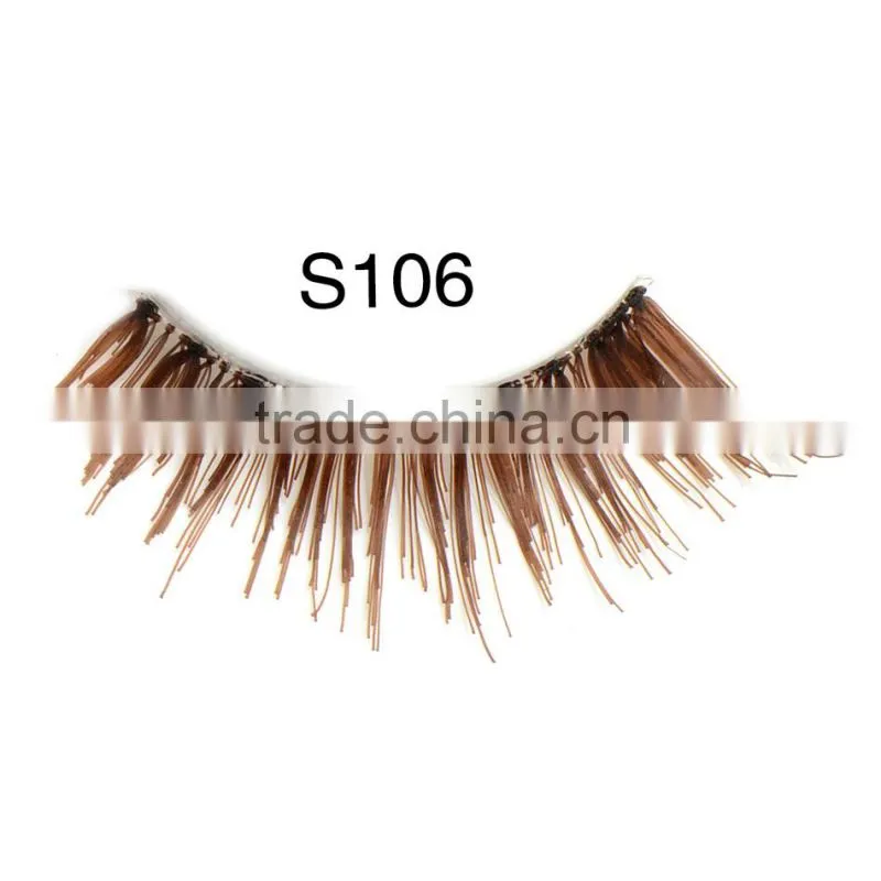 Top quality 100% human hair made false eyelash with customer packing