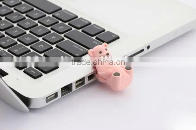 Popular Animal USB Pen Drive 2.0 White Polar Bear USB/1gb/2gb/4gb/8gb/16gb/32gb