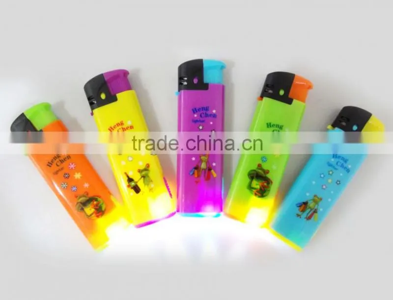 2016 new model electric windproof torch cigarette lighter with led light