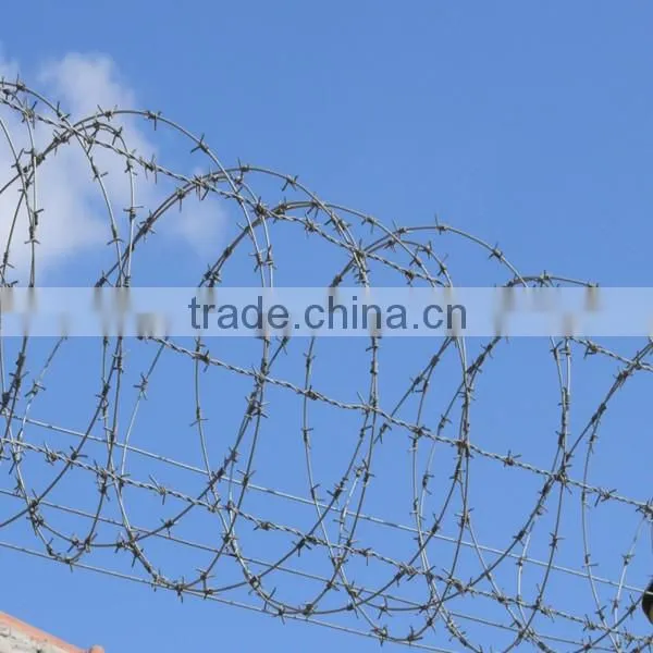 Protection net low carbon high tensile galvanized barbed wire