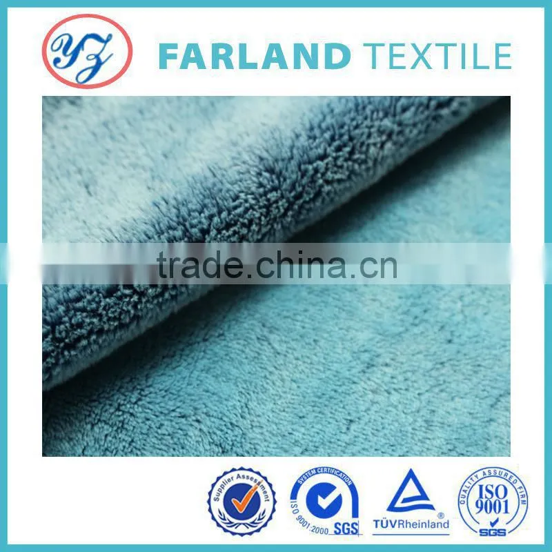 china wholesale fabric solid color flannel fleece fabric for winter plush slippers