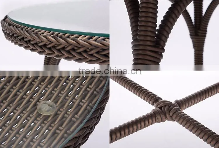 Rattan Wicker Balcony Hotel Luxury Bedroom Patio Office Outdoor Garden Living Room Furniture Set
