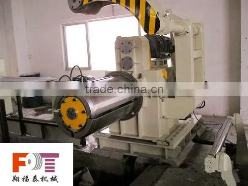 steel coil winder with press arm