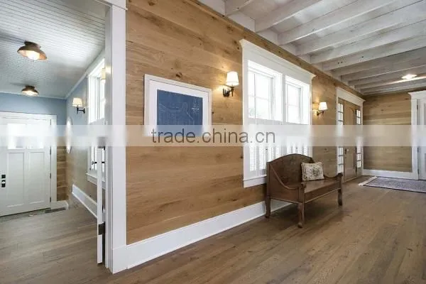 customize rustic oak engineered wall pannel