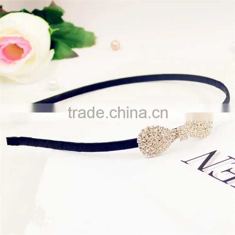 Lady Hairband Headband Hair Accessory Knotbow Crystal Metal Hair Band