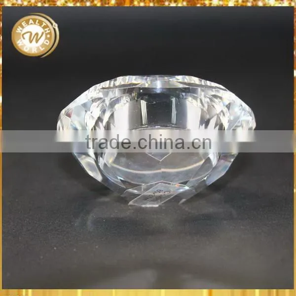 Factory hot selling small crystal tealight candle holder