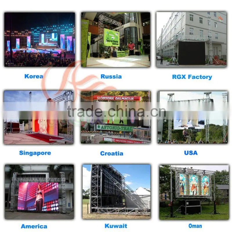 RGX P5 stage rental led curtain advertising screen, hanging indoor rental led display screen