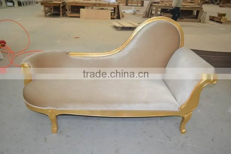 Strip Fabric Lounge Chaise For Sale XYN394