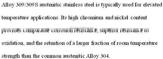 Good supplier 309s stainless steel plate