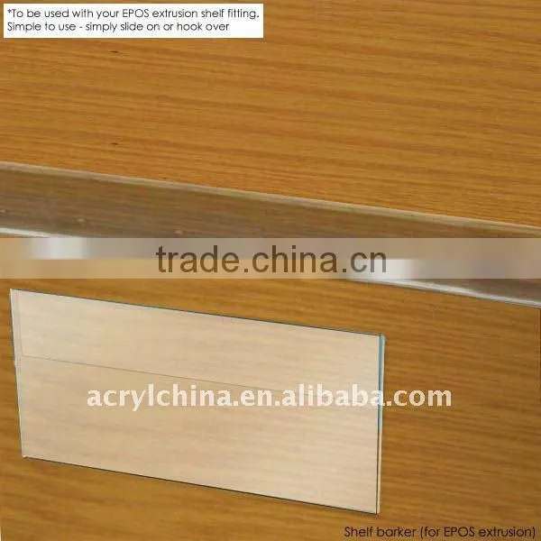 Shelf Barker for EPOS extrusion / Price Holder of Best Seller