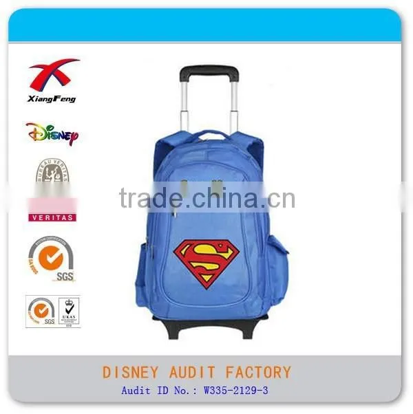 XF B-074 cute pvc backpack fancy school backpack with wheels