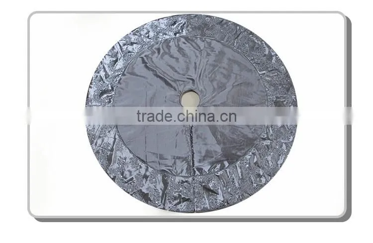 New Velvet indoor luxury customized christmas tree skirt