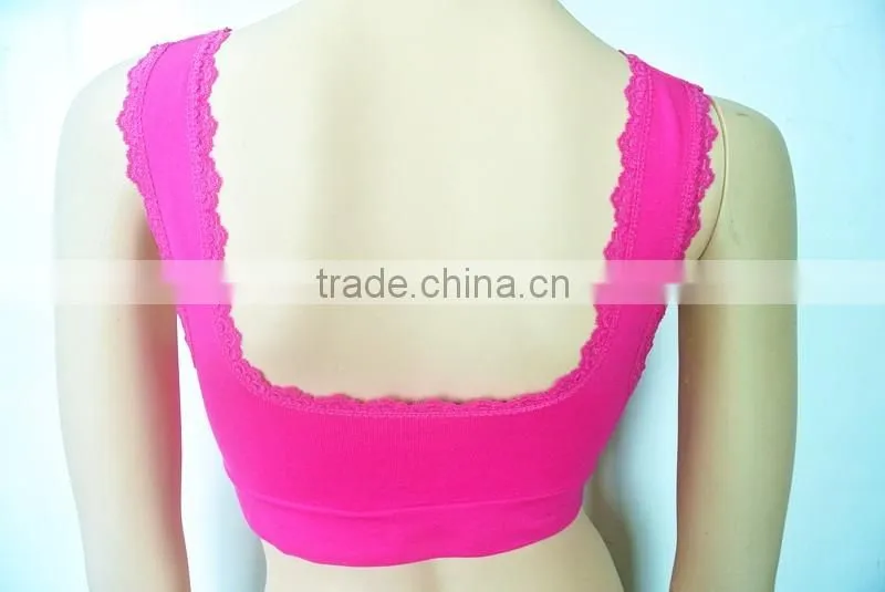2016 Shantou Sport Bras Seamless Cheap Padded Yoga Bra Tops