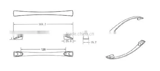 Zinc Alloy Handles for Kitchen Cabinets,Office Furniture Hardware