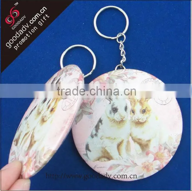 Top sale OEM tinplate durable design cheap small cosmetic mirror/gift Mirror