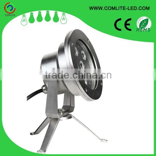 6W multi color IP68 stainless steel underwater LED lights