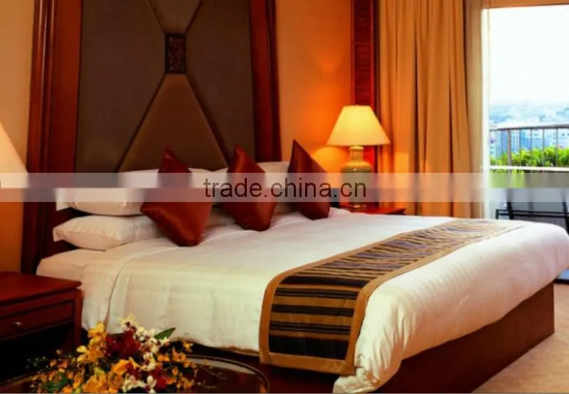 hotel decoration bed skirt and bed runner