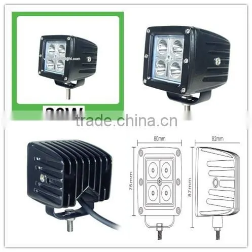20W Energy-saving 12V Led Car Work Light Off-road Vehicles