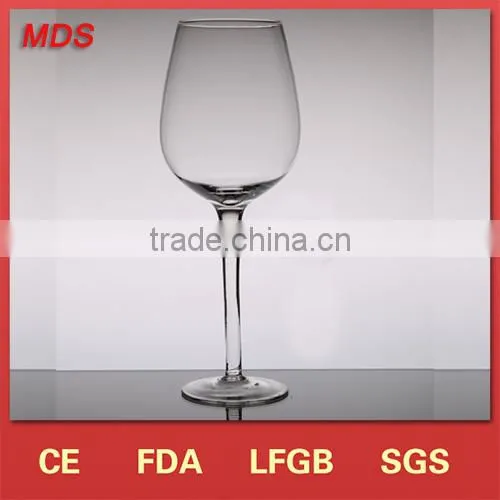 Eco-Friendly Feature Glass Red Crystal Long Stem Wine Glass