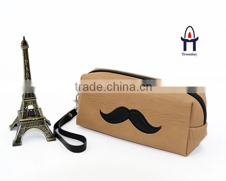 China supplier PU leather purse clutch bag handle leather bag