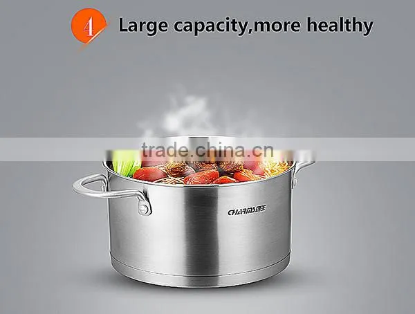 Induction Cookware Stainless Steel Stockpot With Cover