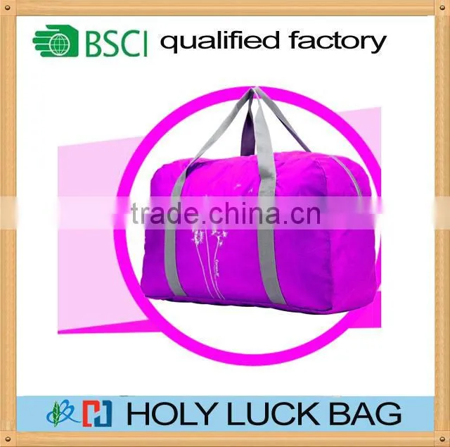 Easy carry cheap foldable travel tote luggage duffle bag