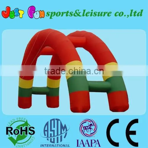 Two tube inflatable archway for commercial use