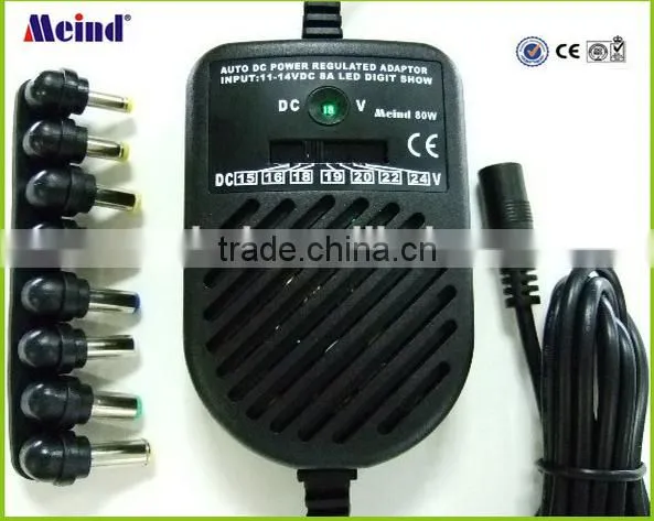 505C 80W,Universal car laptop adaptor ,DC-DC