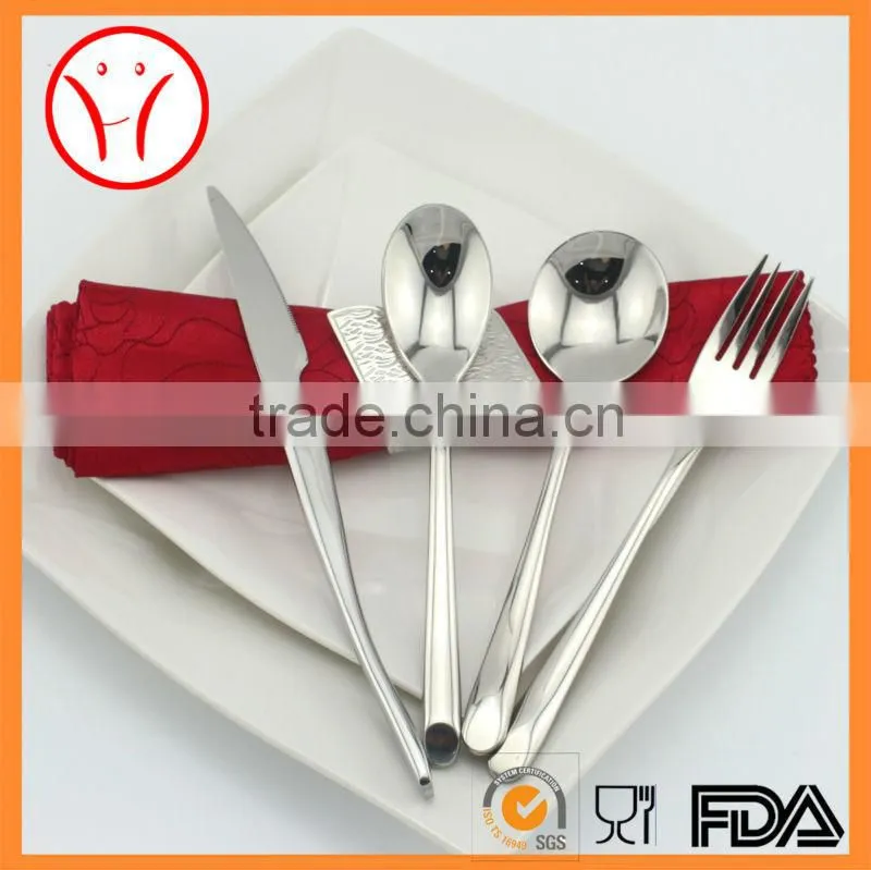 restaurant silverware, stainless steel spoon and fork