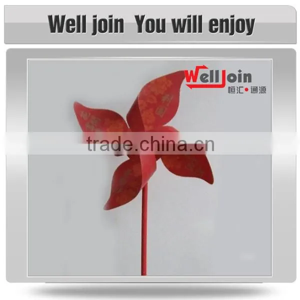 Recycling and non-toxic plastic garden flower pinwheel